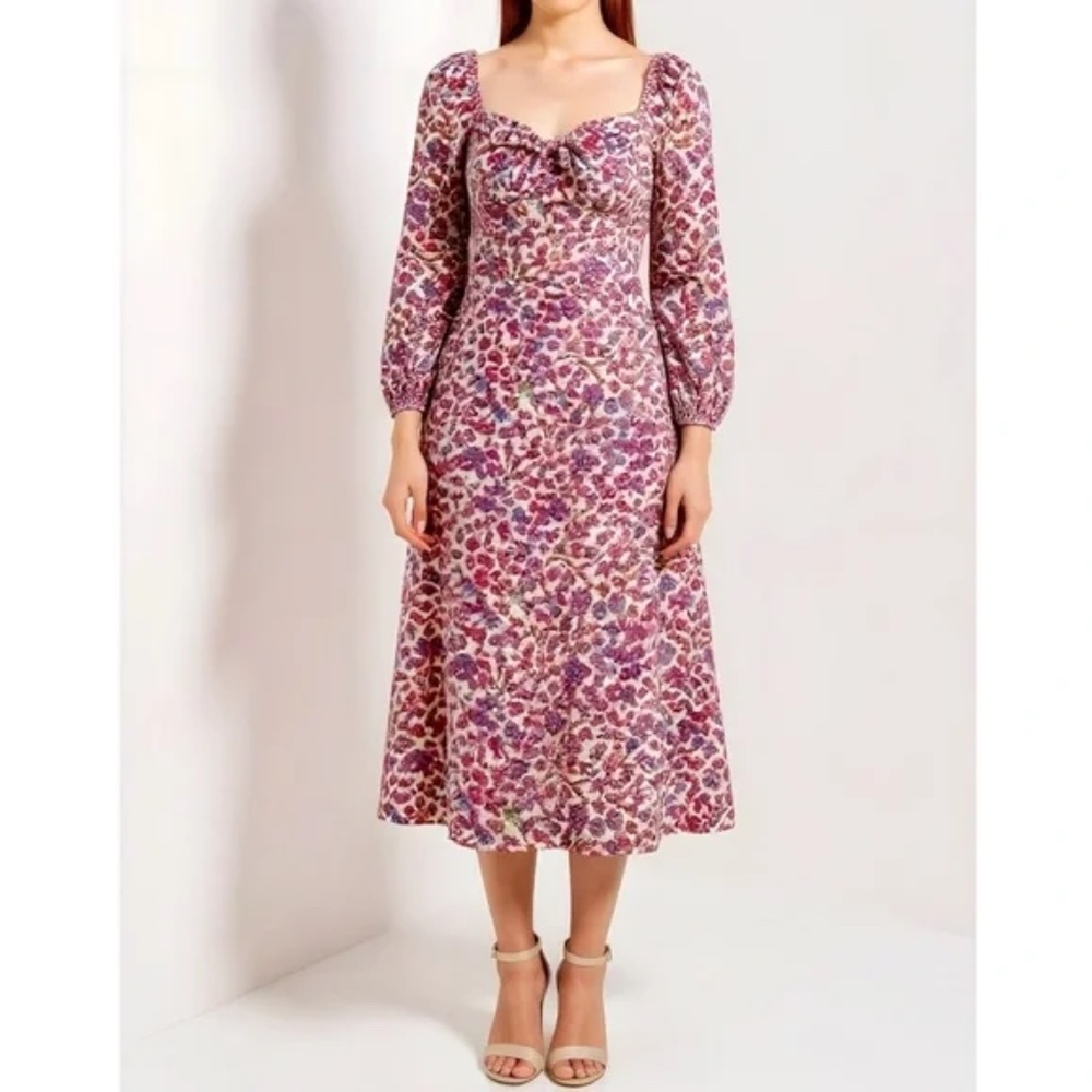 SACHIN BABI x ANTHROPOLOGIE Floral Midi Dress